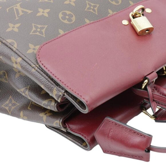 Louis Vuitton  Venus Monogram Canvas 2way Shoulder Bag Maroon - Picture 5 of 15